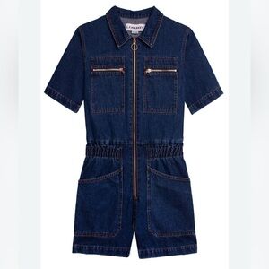 L.F. Markey Danny Playsuit in Indigo — Size 8